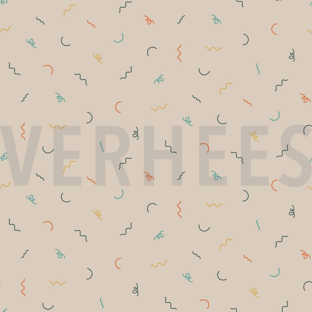 KATOENEN POPLIN AUTO’S VERKEER LICHT ZAND