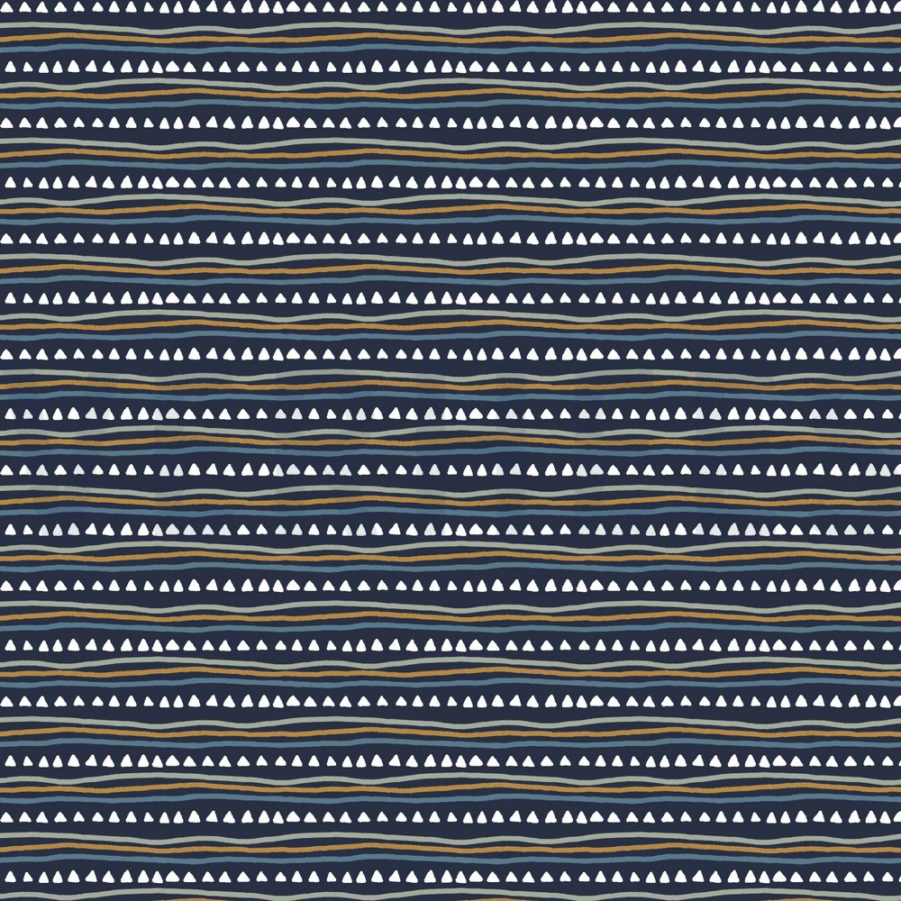 POPLIN GOTS CONSTRUCTION VEHICLES NAVY