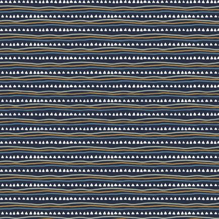 KATOENEN POPLIN GOTS BOUWVOERTUIGEN MARINEBLAUW (hover)