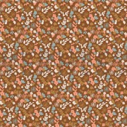 JERSEY GOTS KLEINE BLOEM HAZELNOOT (thumbnail)