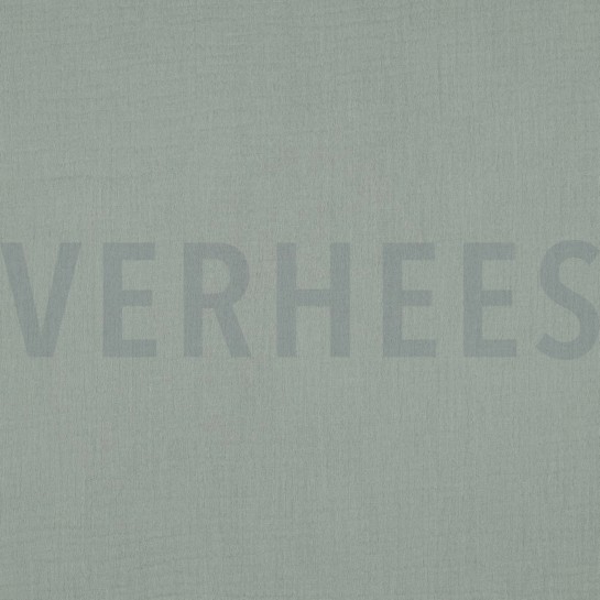 DOUBLE GAZE DE COTON VERT NIL #7