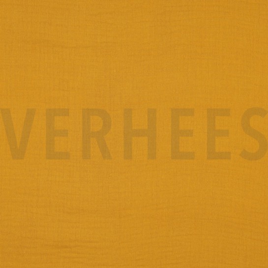 DOUBLE GAUZE DONKERGEEL #7