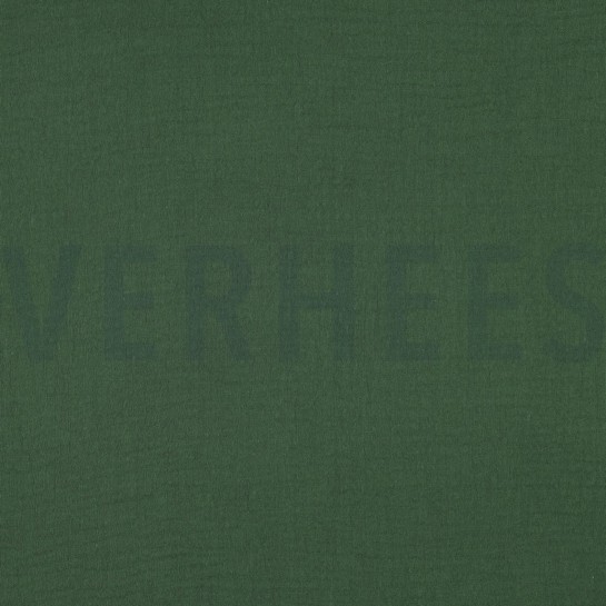 DOUBLE GAUZE DONKERGROEN #7