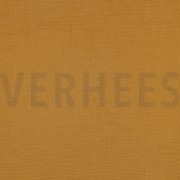 DOUBLE GAZE DE COTON OCRE FONCÉ (thumbnail)