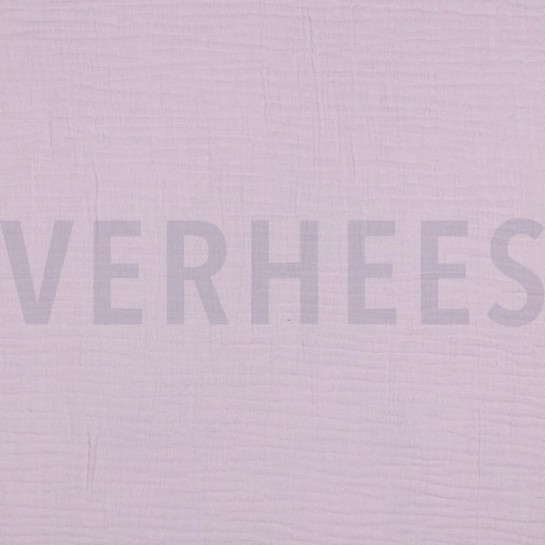 DOUBLE GAZE DE COTON LILAS CLAIR #7