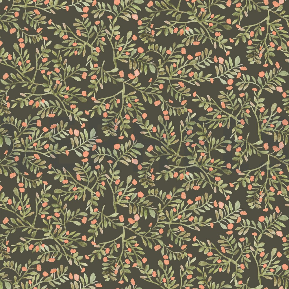 JERSEY DIGITAAL BLADEREN LEGERGROEN