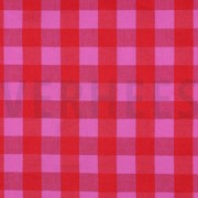 KATOEN GARENGEVERFD RUITEN ROOD (thumbnail)