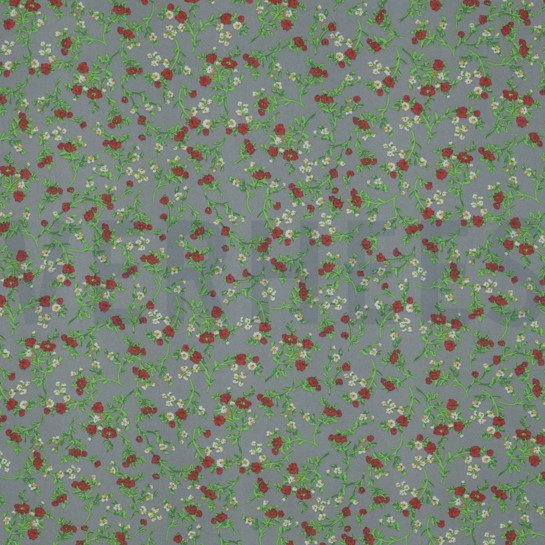 CHIFFON BLOEMEN GRIJS #7