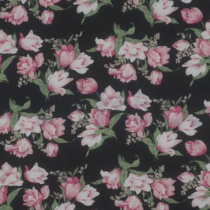 CHIFFON FLEURS ROSE (hover)