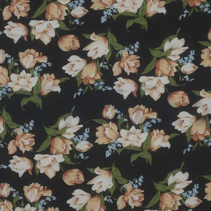 CHIFFON FLOWERS BLACK (hover)