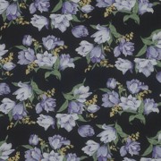 CHIFFON FLOWERS BLACK/LILAC (thumbnail)