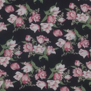 CHIFFON FLOWERS NAVY/PINK (thumbnail)