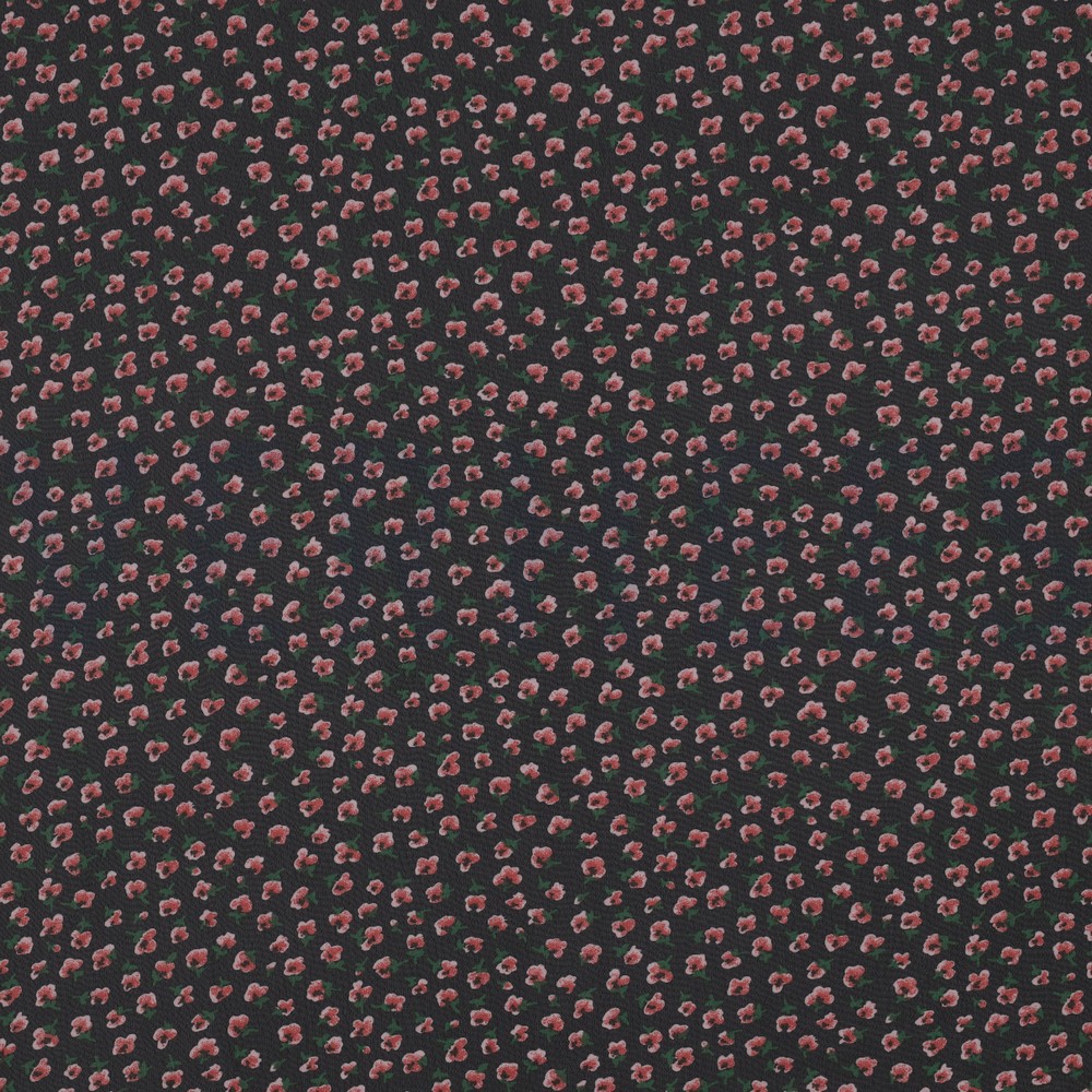 CHIFFON FLOWERS BLACK