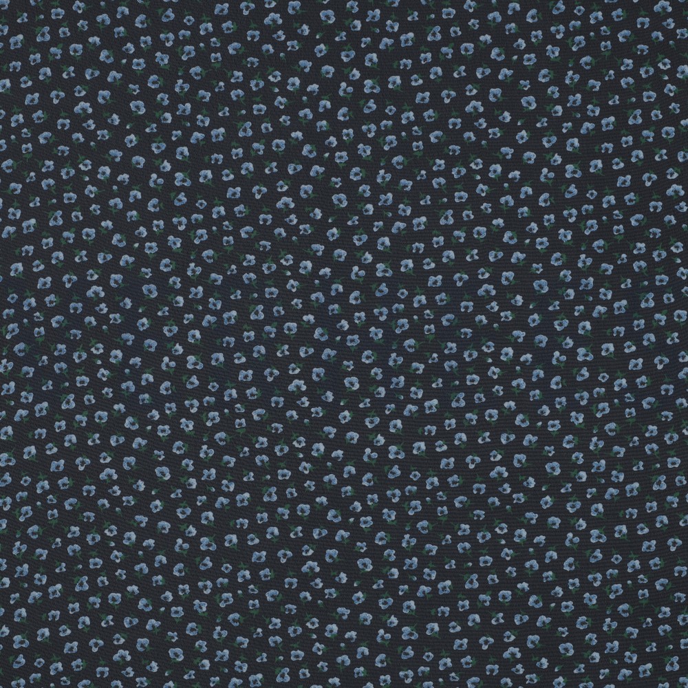 CHIFFON FLOWERS NAVY