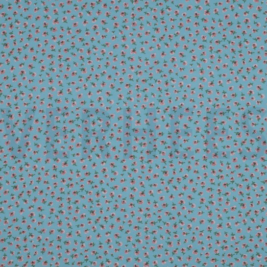 CHIFFON FLOWERS SKY BLUE #7
