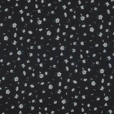 CHIFFON BLUMEN SCHWARZ/WEISS (hover)