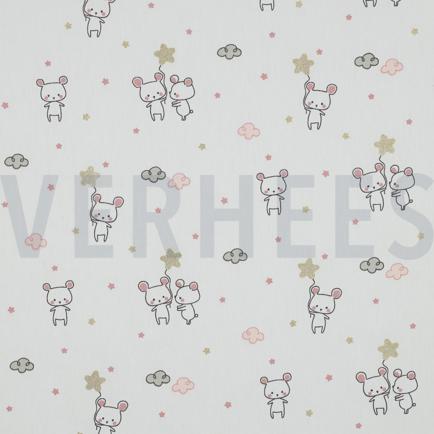 B-POPLIN GLITTER SWEET MOUSE ECRU (hover)