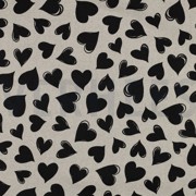 COATED CANVAS LINNENLOOK HARTEN ZWART (thumbnail)