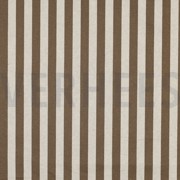BESCHICHTETE CANVAS LEINENOPTIK STREIFEN BRAUN (thumbnail)
