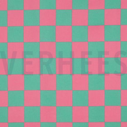 COTON ENDUIT CARREAUX VERT/ROSE (hover)
