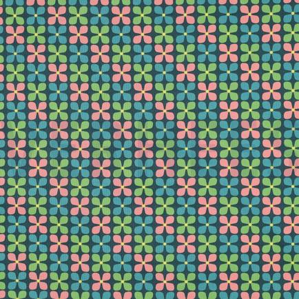 COATED KATOEN BLOEMEN GROEN (hover)