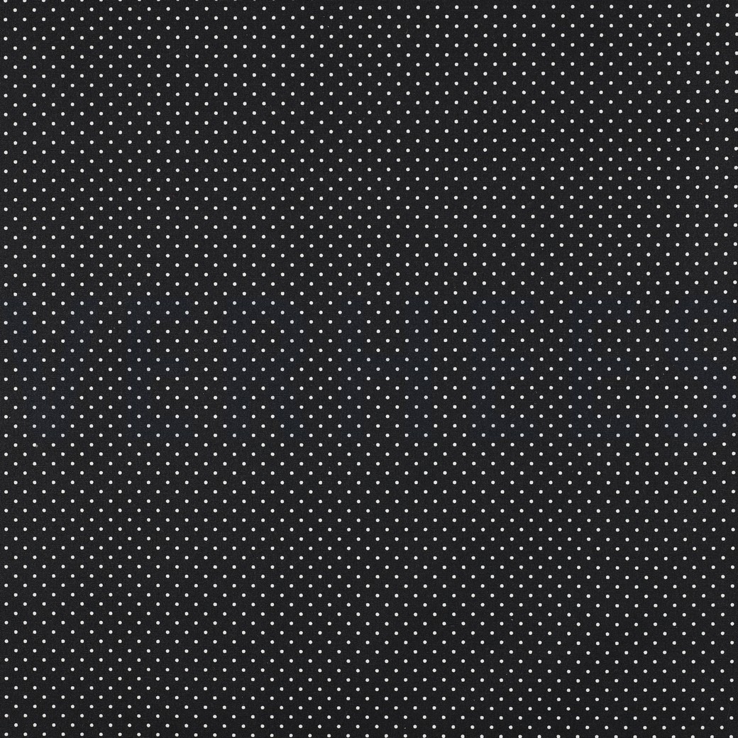 COATED COTTON PETIT DOTS BLACK