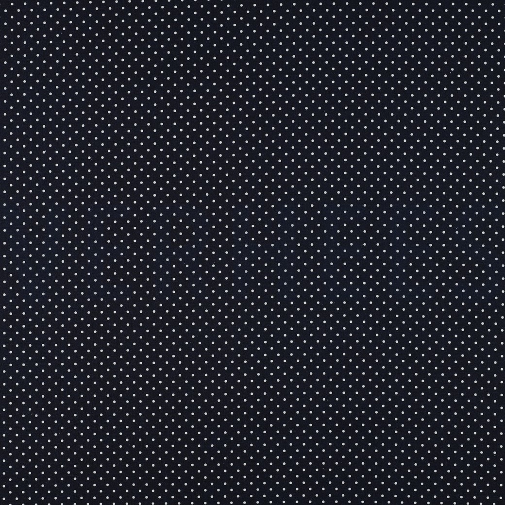 COATED COTTON PETIT DOTS NAVY