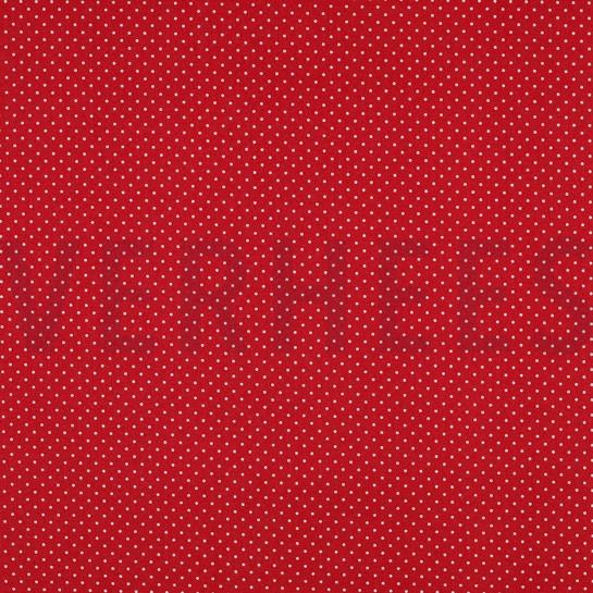 BESCHICHTETE BAUMWOLLE KLEINE PUNKTE ROT #7