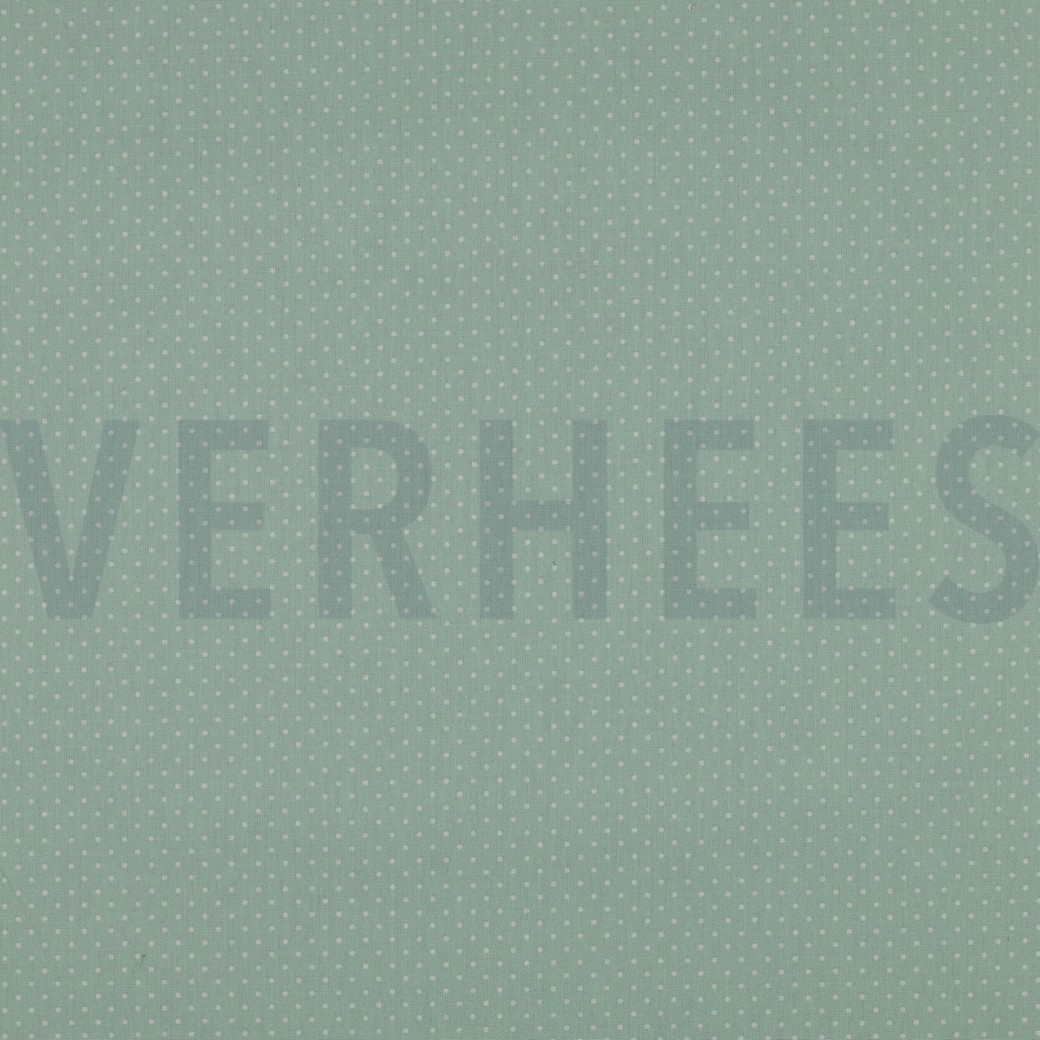 COATED COTTON PETIT DOTS MINT