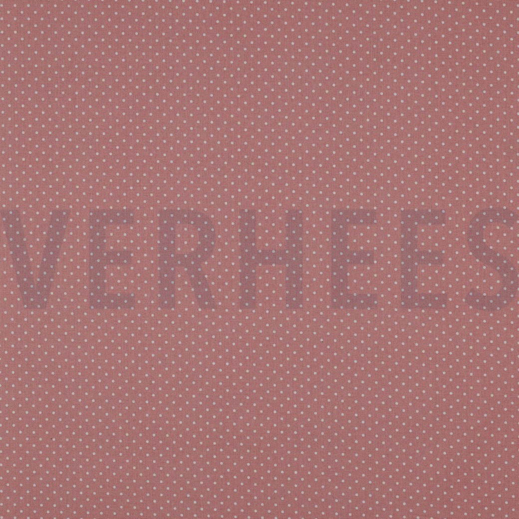 COATED COTTON PETIT DOTS OLD ROSE