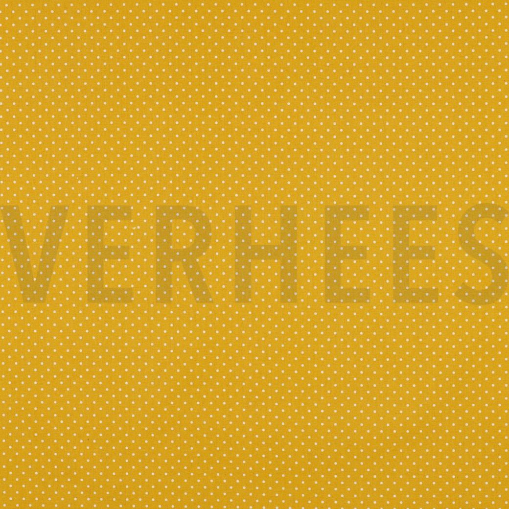 COATED COTTON PETIT DOTS YELLOW