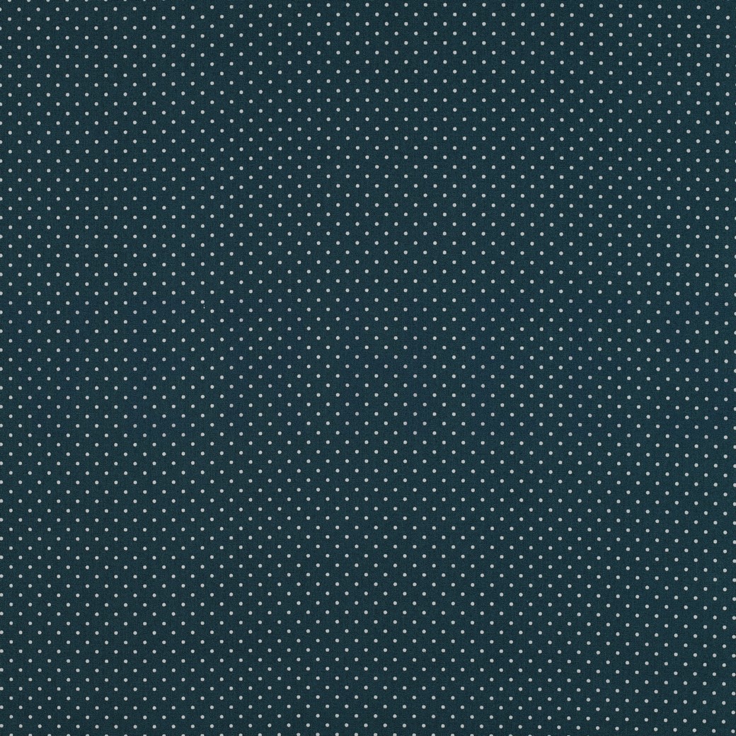 COATED KATOEN KLEINE STIPPEN PETROL