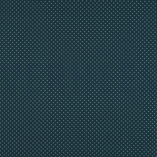 BESCHICHTETE BAUMWOLLE KLEINE PUNKTE PETROL #7