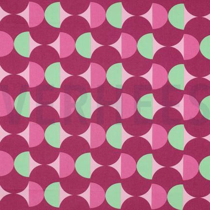 COATED KATOEN GRAFISCH BORDEAUXROOD (hover)
