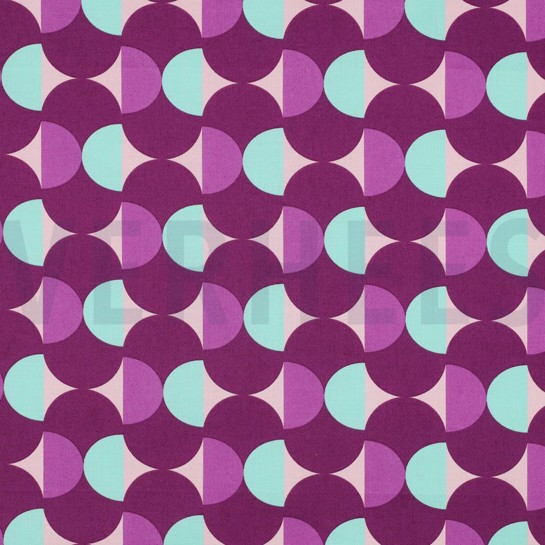 BESCHICHTETE BAUMWOLLE GRAFISCH LILA/VIOLETT #7