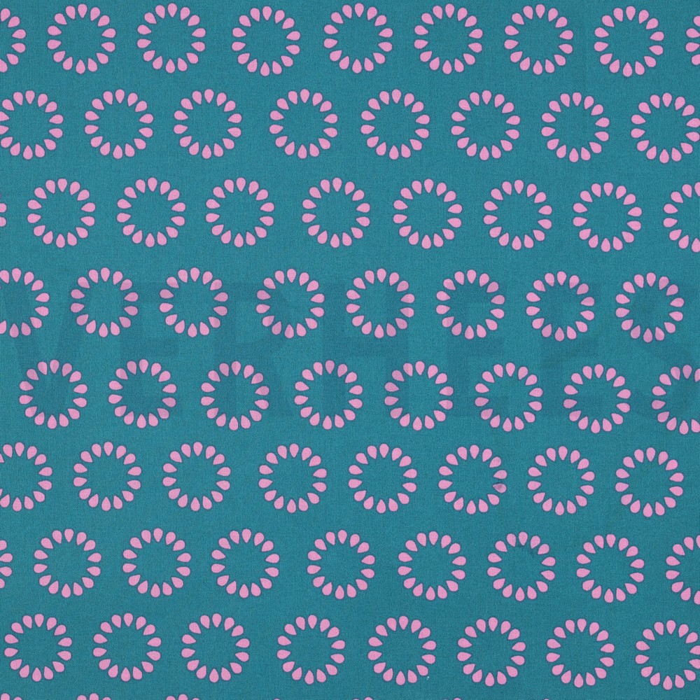 COATED COTTON CIRCLES PETROL