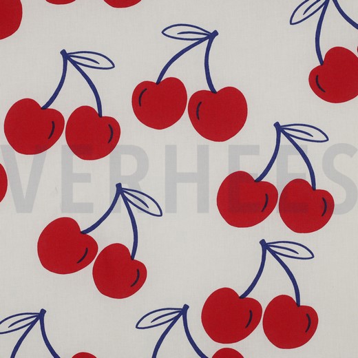 COATED COTTON CHERRIES OFFWHITE