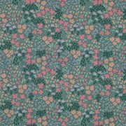 COTON ENDUIT FLEURS VERT (thumbnail)