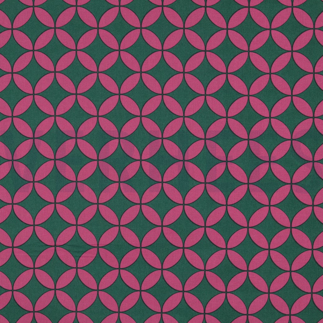 BESCHICHTETE BAUMWOLLE ABSTRACT GRÜN