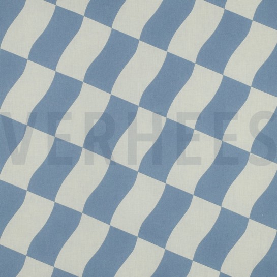 COTON ENDUIT CARREAUX BLEU #7