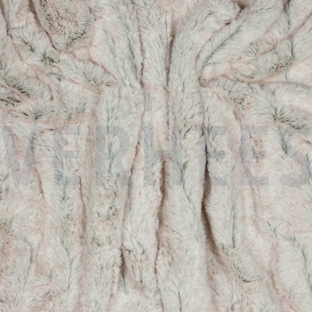 FAUSSE FOURRURE ROSE POUDRÉ #7