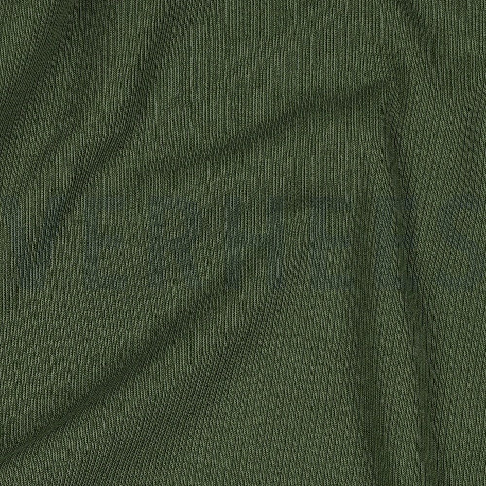 RIB JERSEY DONKERGROEN #7