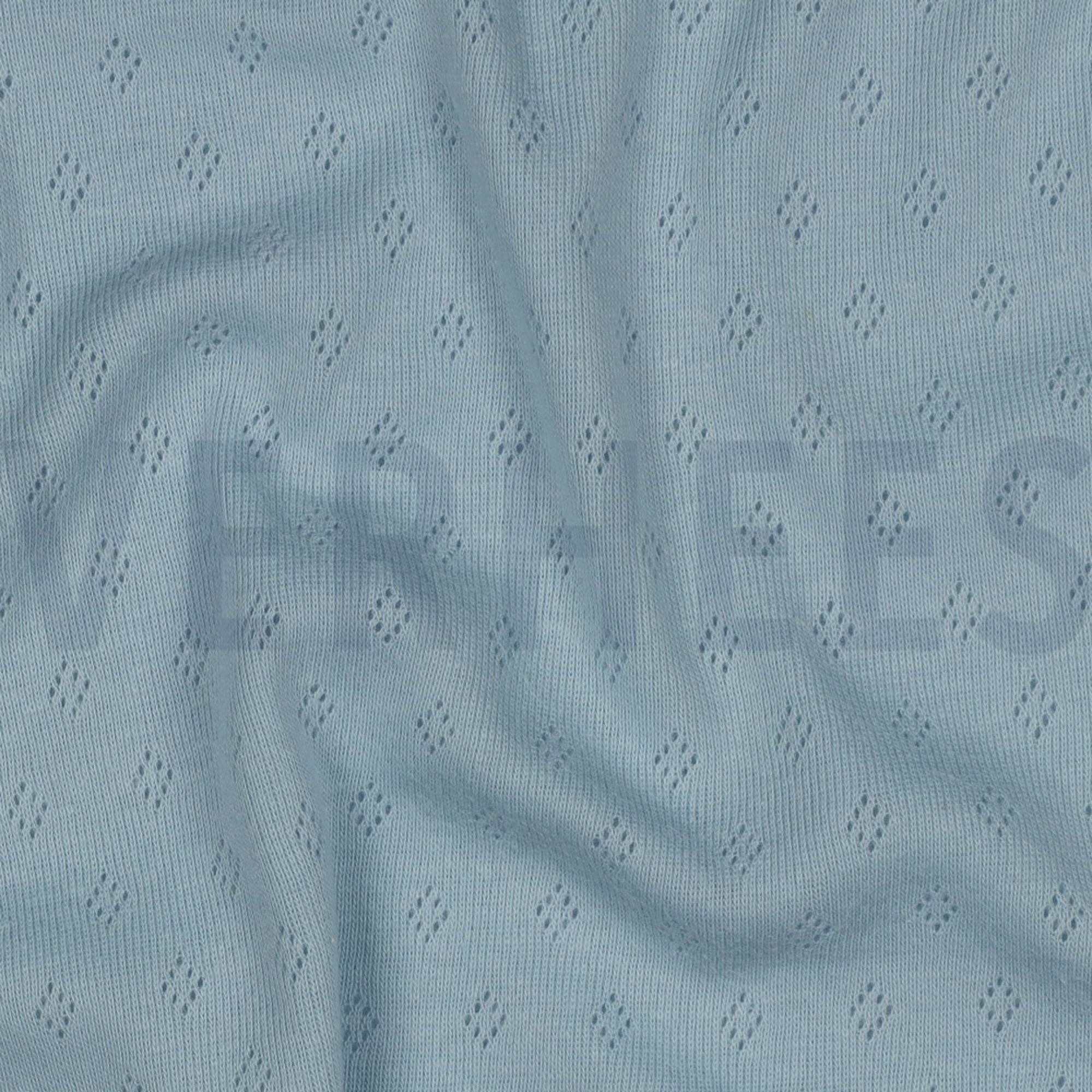 FEINSTRICKJERSEY AJOUR HELLBLAU (high resolution) #2