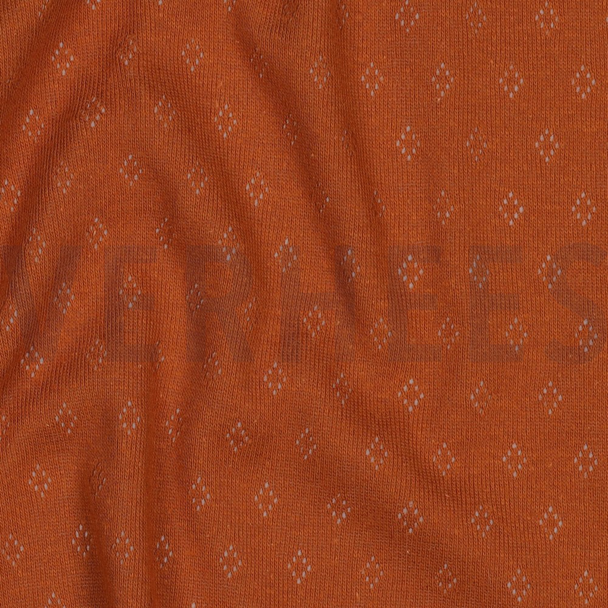 FEINSTRICKJERSEY AJOUR COGNAC (high resolution) #2