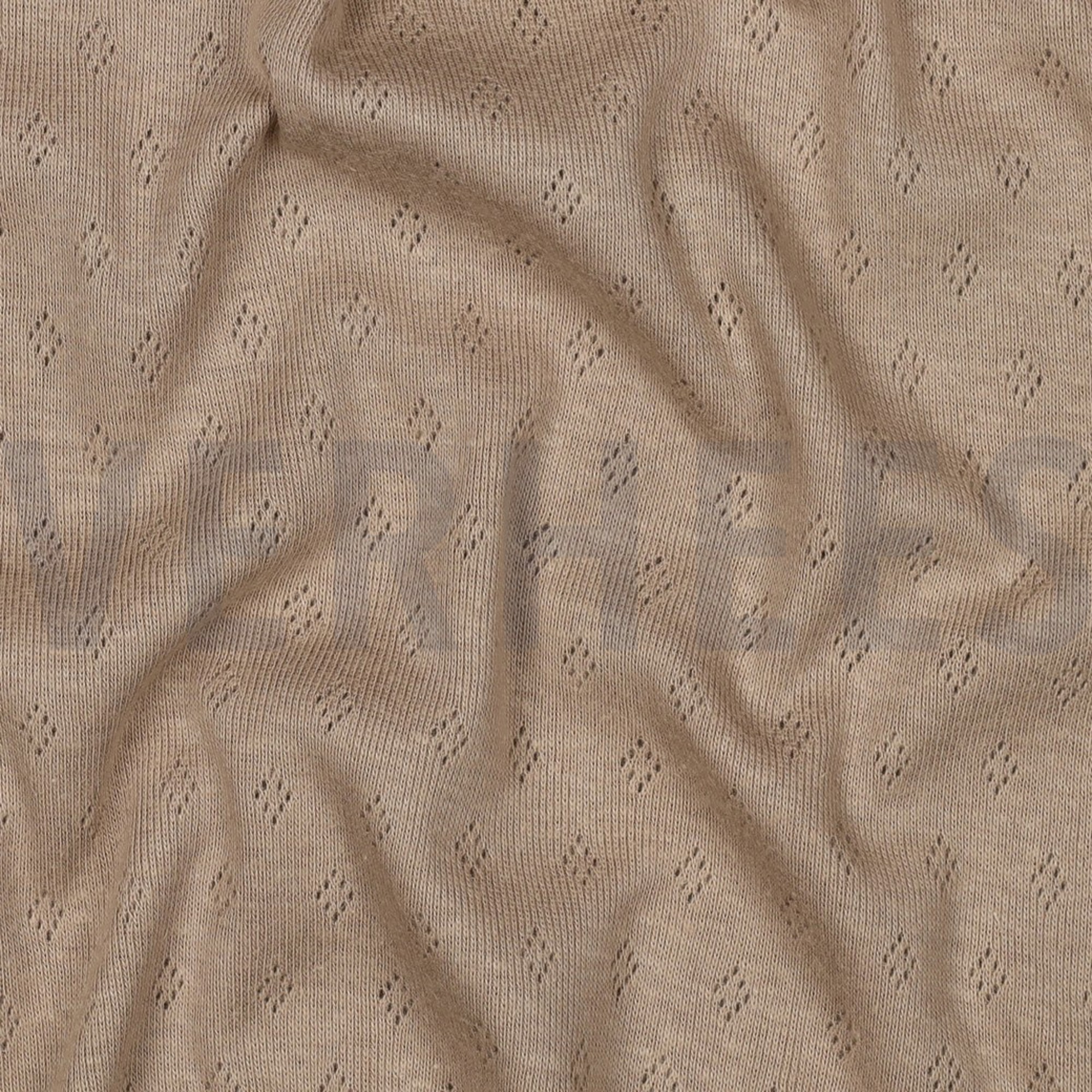 FEINSTRICKJERSEY AJOUR CAPPUCCINO (high resolution) #2