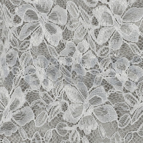 LACE TWO-SIDE SCALLOP WHITE #7