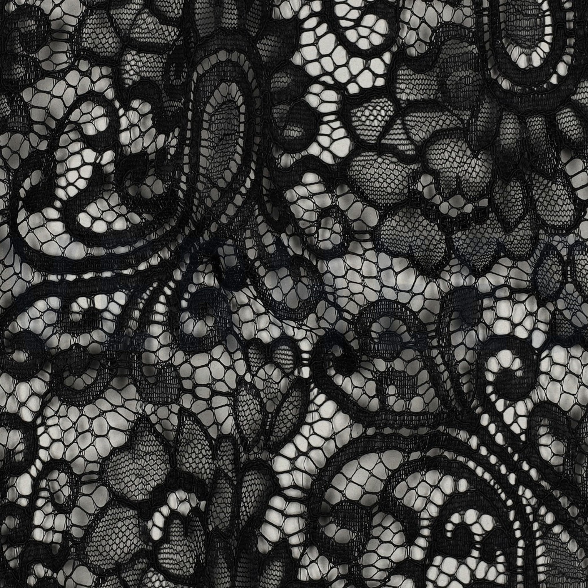 LACE TWO-SIDE SCALLOP BLACK (high resolution) #2