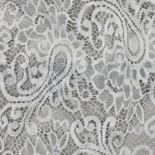 LACE TWO-SIDE SCALLOP WHITE #7
