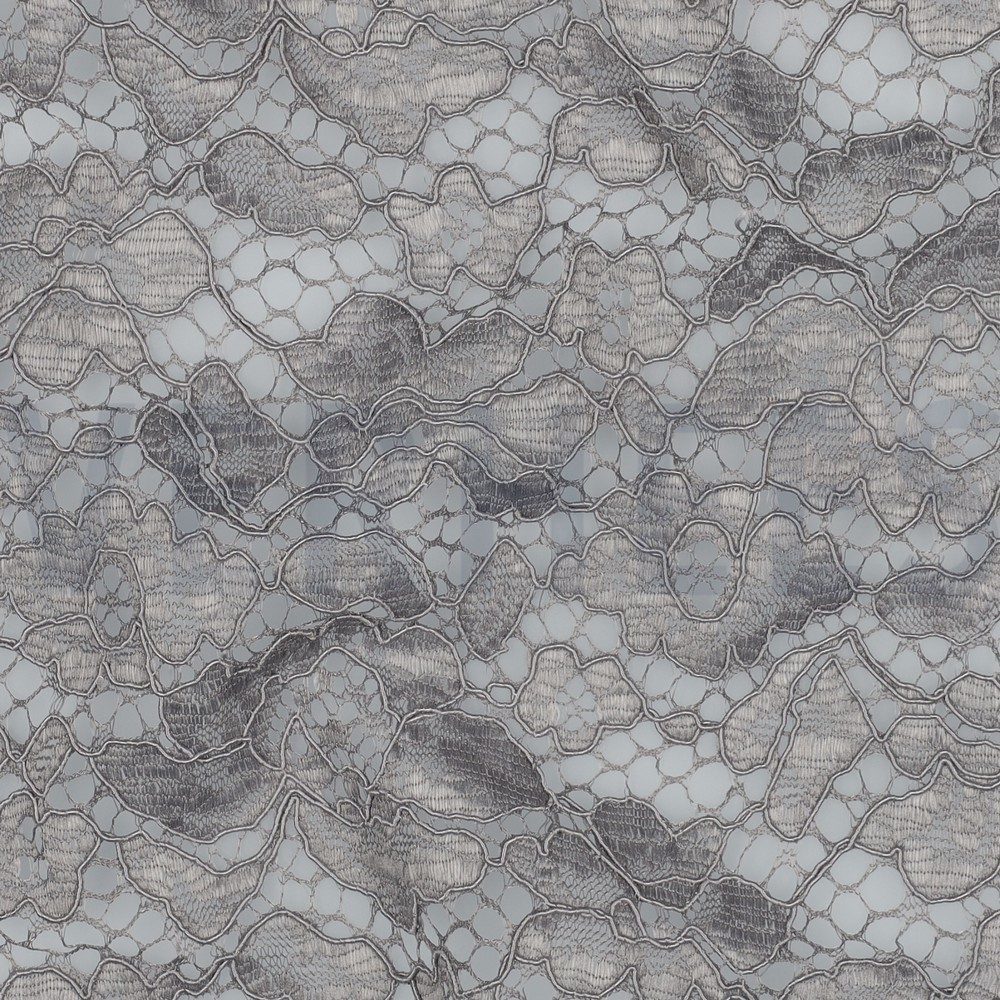 LACE TWO-SIDE SCALLOP GREY #7