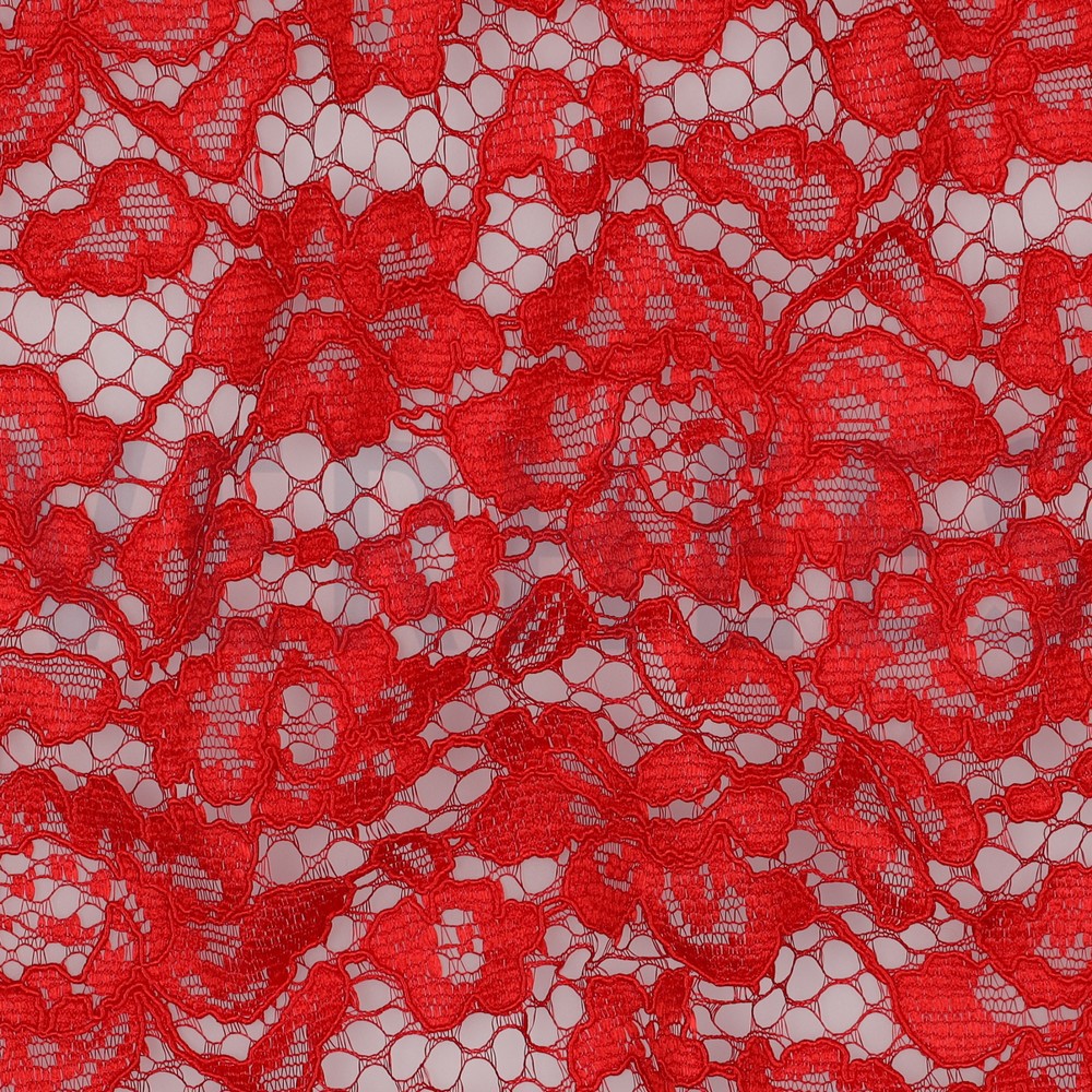 LACE TWO-SIDE SCALLOP RED #7